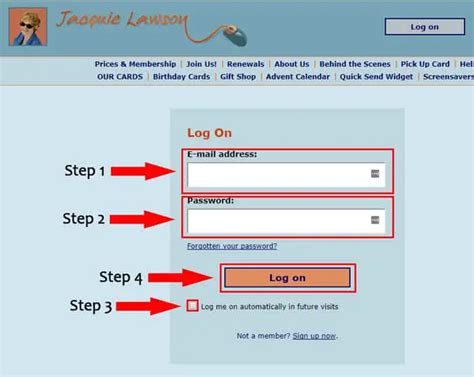 jackielawson.com login